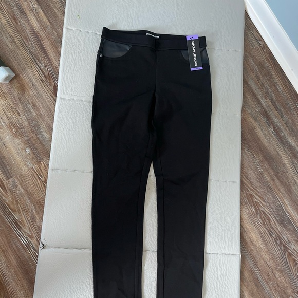 DKNY Jeans Ladies' Mid-Rise Ponte Pant Pull on Silhouette XS/ECH - Picture 2 of 13